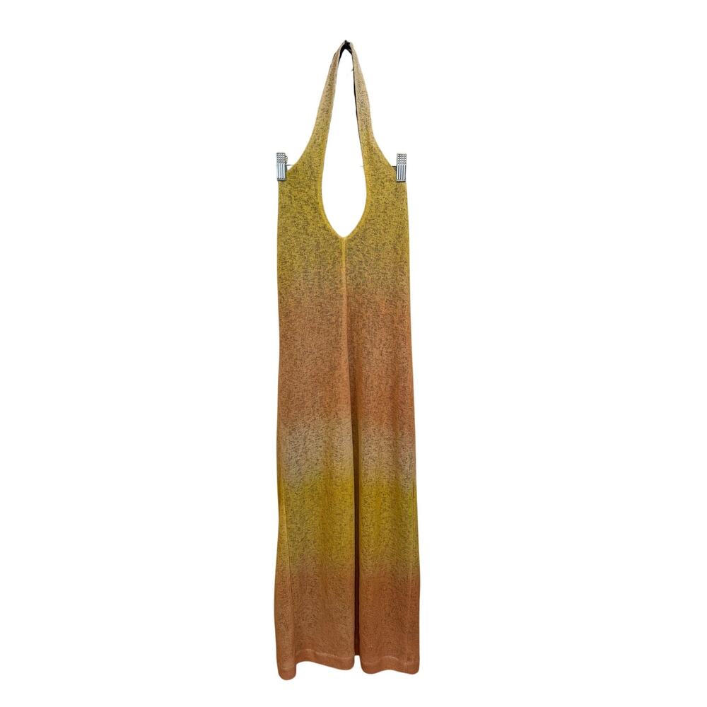 Christina Xavier Halter Dress Yellow Medium